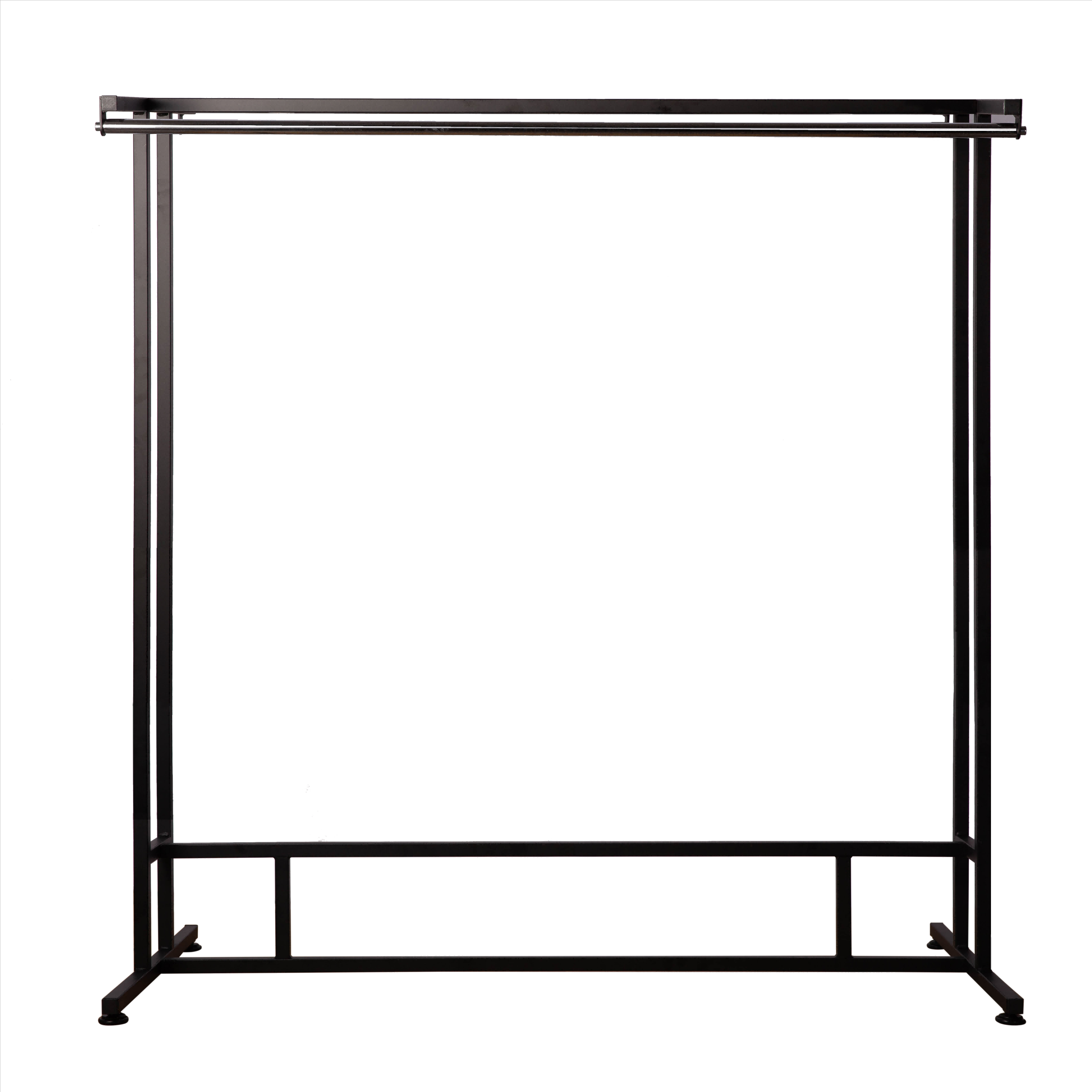 Stainless Steel Retail Garment Rack with Display Shelving for Stores Stainless Steel Retail Garment Rack with Display Shelving for Stores