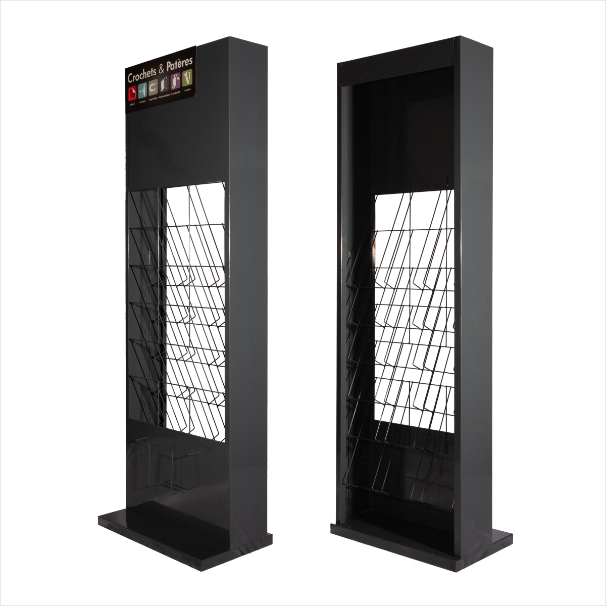 Heavy Duty Tile Display Shelf 5-Tier – Quartz Marble Tower Rack Heavy Duty Tile Display Shelf 5-Tier – Quartz Marble Tower Rack