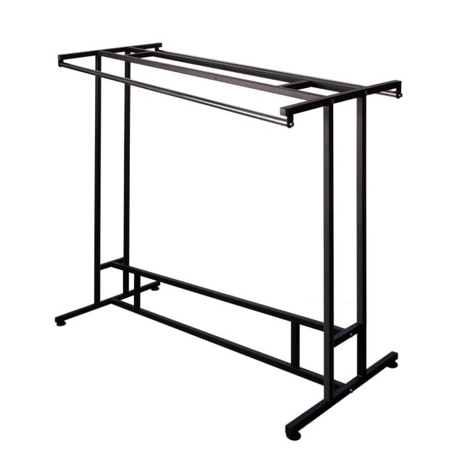 Which rack is used to feature clothing merchandise?