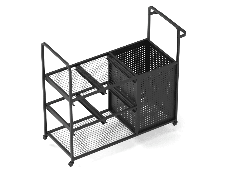 Outdoor Storage Cart Large – Metal Mobile Storage Rack for Household and School Use Outdoor Storage Cart Large – Metal Mobile Storage Rack for Household and School Use