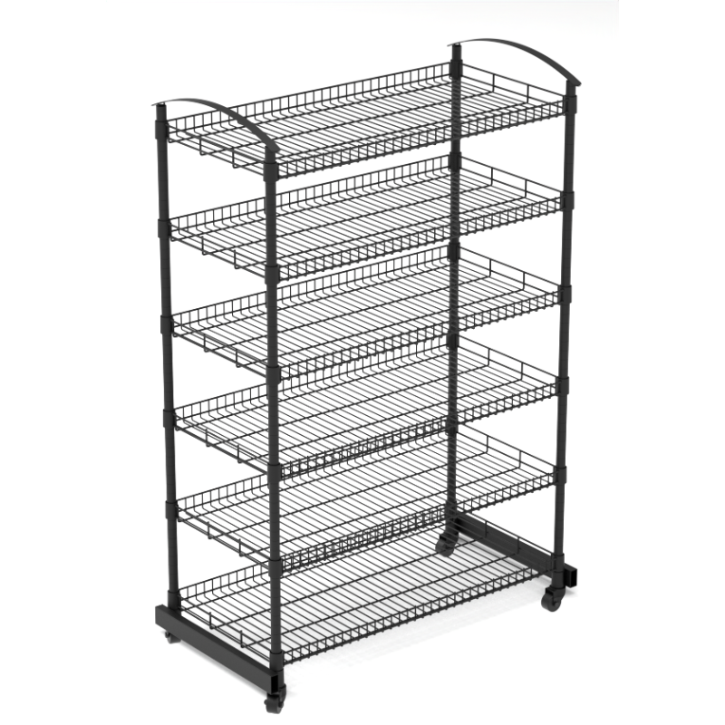 6-Layer Wire Shelf Display – Factory Direct Freestanding Beverage Display Stand for Supermarket and Mall 6-Layer Wire Shelf Display – Factory Direct Freestanding Beverage Display Stand for Supermarket and Mall