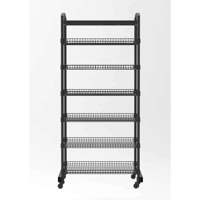 7-layer wire shelf display
