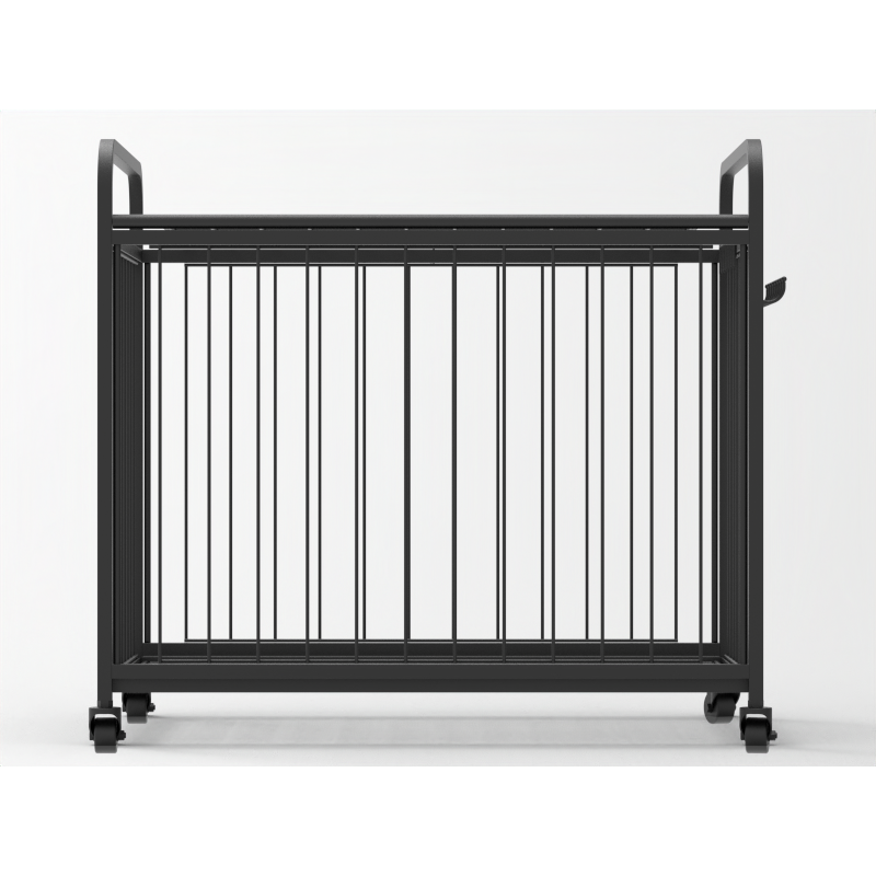 Metal Sports Ball Storage Bin with Wheels &ndash; Metal Mobile Storage Rack for Home and School Use